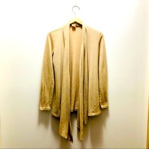 Sweet Romeo Draping Camel Cardigan